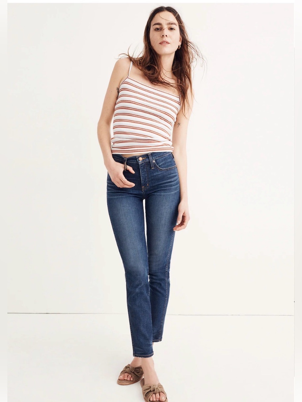 Madewell Slim Straight Jeans in William Wash